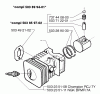 Husqvarna 225 HBV - Handheld Blower Vacuum (1997-02 to 1999-12) Ersatzteile Piston/Cylinder