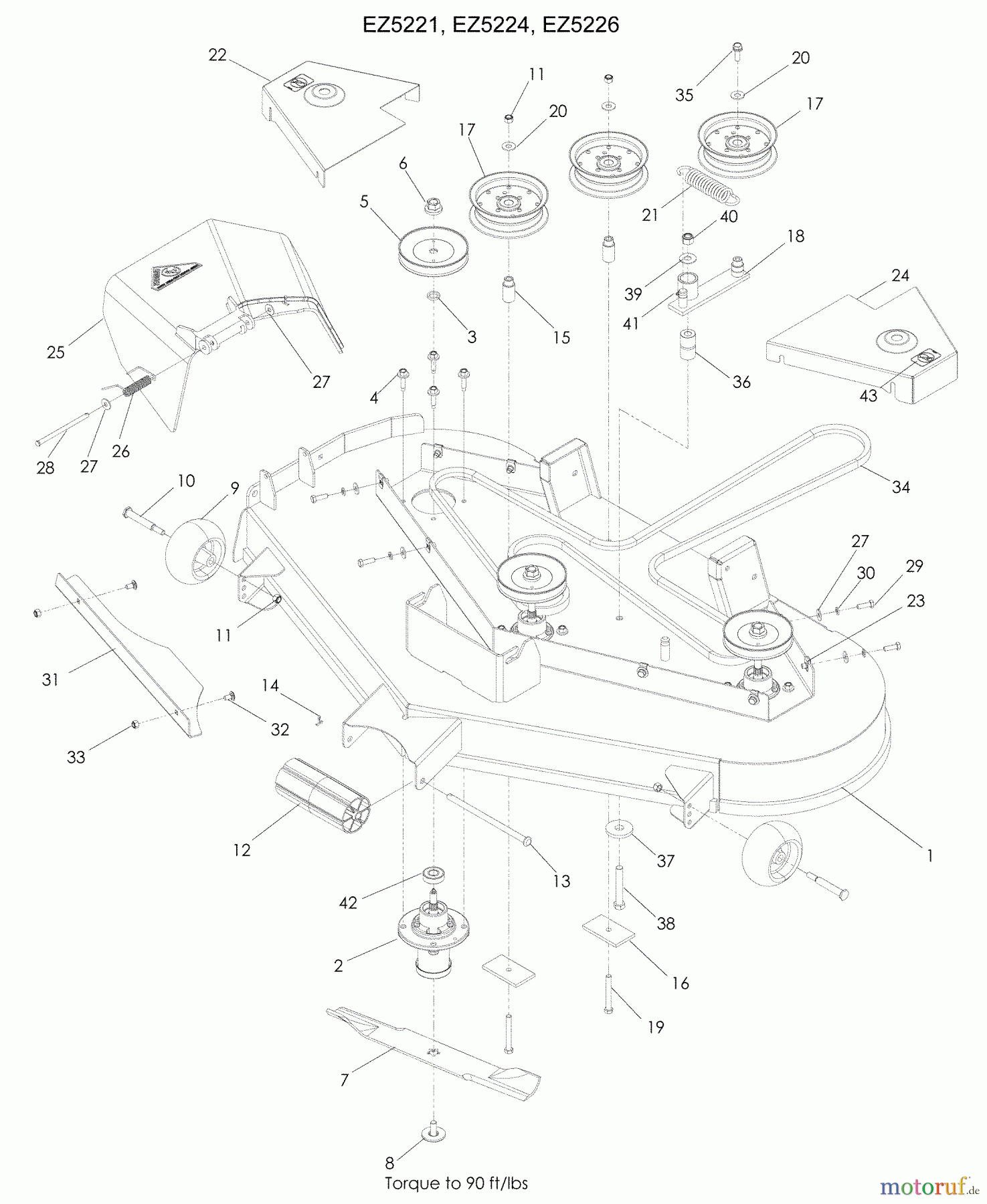 Husqvarna Nullwendekreismäher, Zero-Turn EZ 5224 (965880601) - Husqvarna Zero-Turn Mower (2009-01 & After) 52