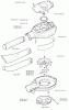 Husqvarna 225 HBV - Handheld Blower Vacuum (2000-01 & After) Ersatzteile Casing Assembly