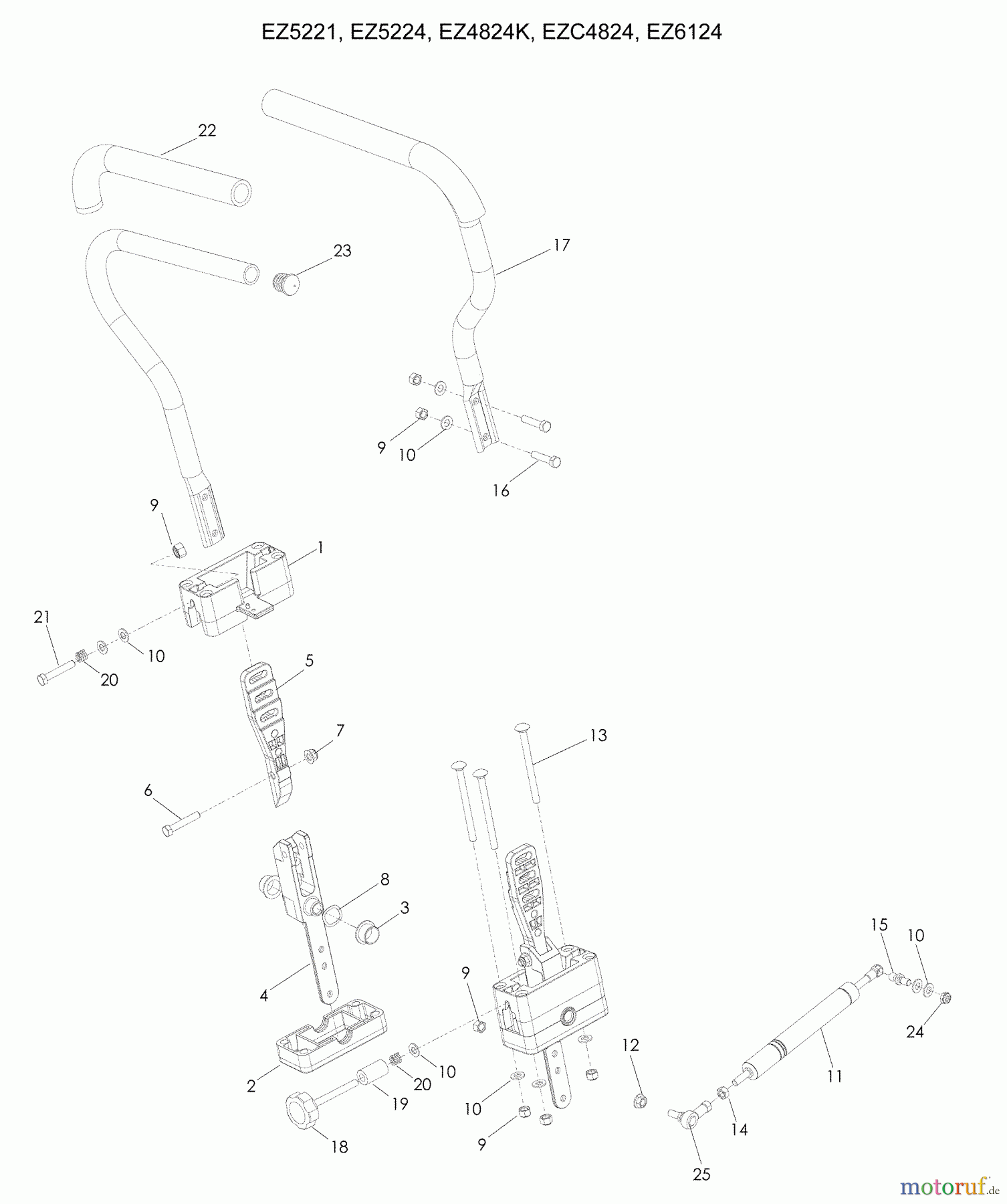 Husqvarna Nullwendekreismäher, Zero-Turn EZ 5224 (965880601) - Husqvarna Zero-Turn Mower (2009-01 & After) Steering
