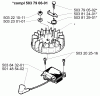 Husqvarna 225 HBV - Handheld Blower Vacuum (2000-01 & After) Ersatzteile Ignition/Flywheel
