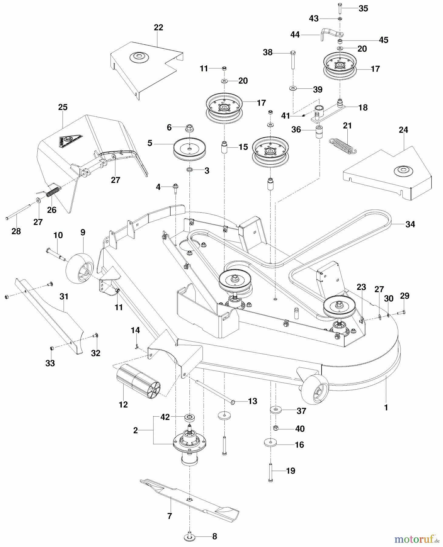Husqvarna Nullwendekreismäher, Zero-Turn EZ 4824 K (966038201) - Husqvarna Zero-Turn Mower (2010-06 & After) 52
