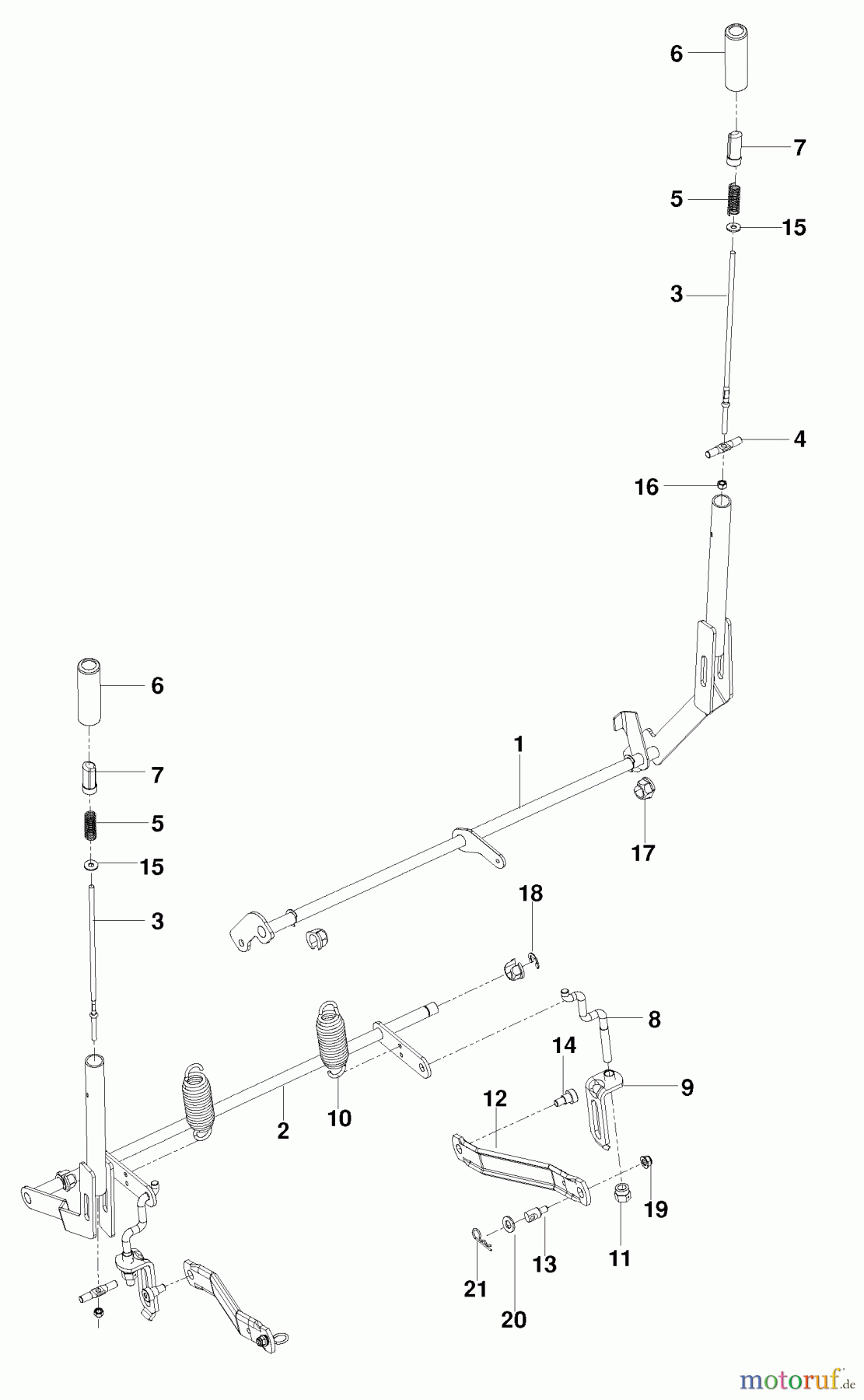 Husqvarna Nullwendekreismäher, Zero-Turn EZ 4824 K (966038201) - Husqvarna Zero-Turn Mower (2010-06 & After) Break / Lift