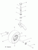 Husqvarna EZF 3417 (965879301) - Zero-Turn Mower (2008-09 & After) Ersatzteile Casters