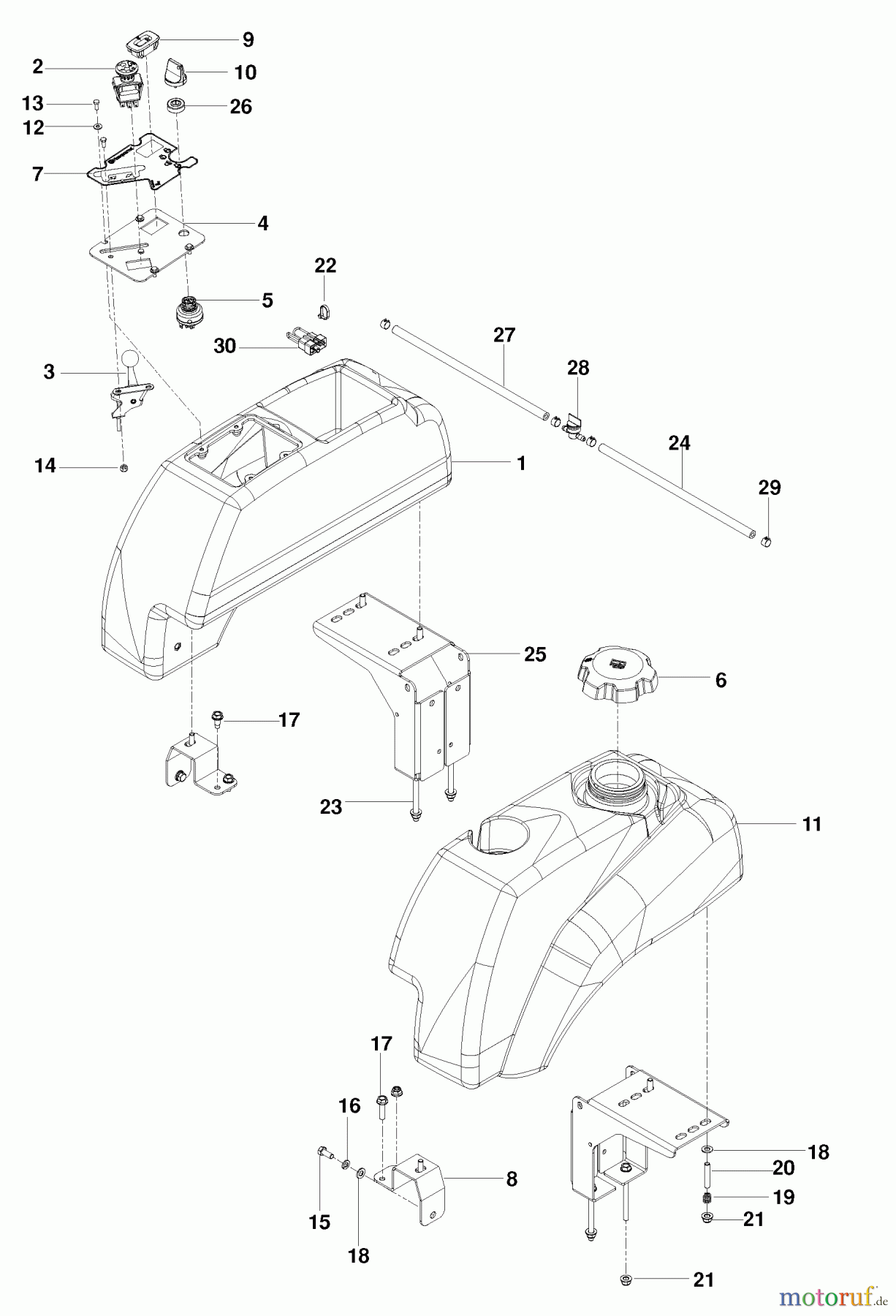 Husqvarna Nullwendekreismäher, Zero-Turn FD 52M (966582601) - Husqvarna Zero-Turn Mower (2010-02 & After) Ignition System