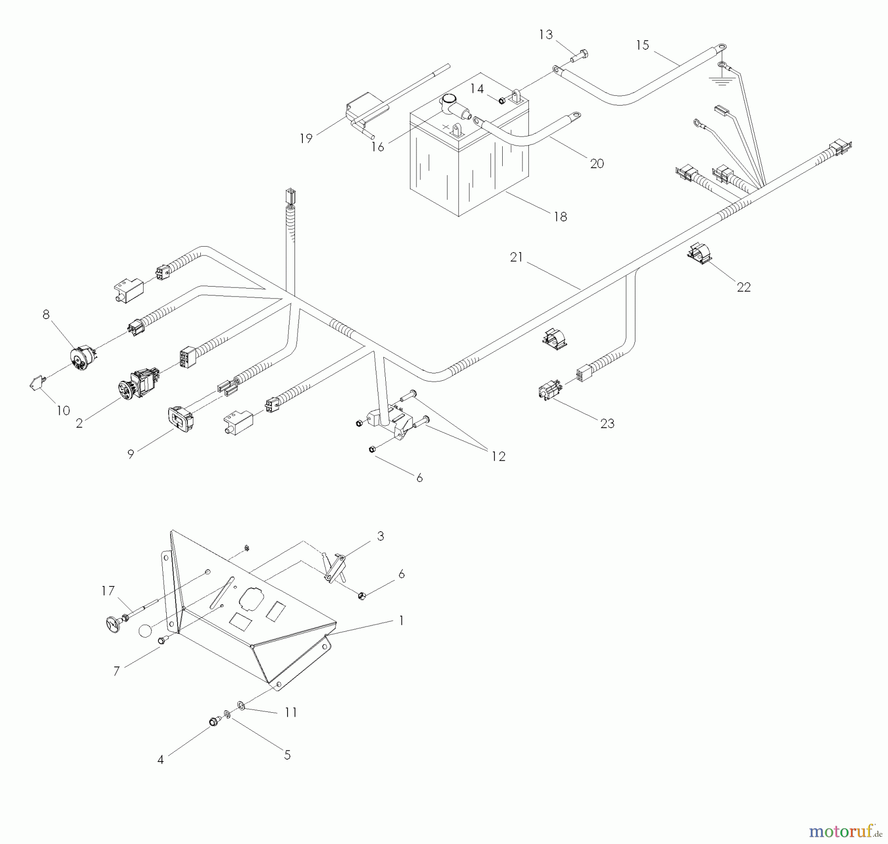 Husqvarna Nullwendekreismäher, Zero-Turn iZ 21 (968999774) - Husqvarna Zero-Turn Mower (2008-01 & After) Ignition System