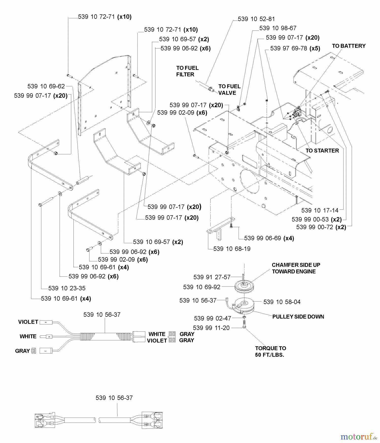 Husqvarna Nullwendekreismäher, Zero-Turn iZ 4217 (968999254) - Husqvarna Zero-Turn Mower (2005-03 & After) Kawasaki 17 HP Engine Assembly