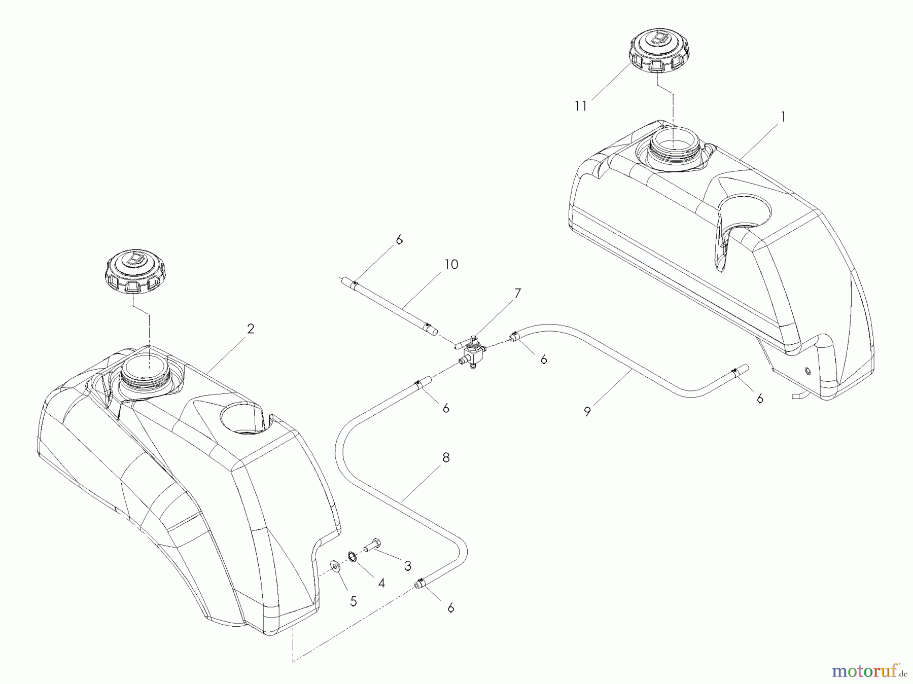 Husqvarna Nullwendekreismäher, Zero-Turn iZ 4217 (968999703) - Husqvarna Zero-Turn Mower (2007-09 to 2008-11) Fuel System