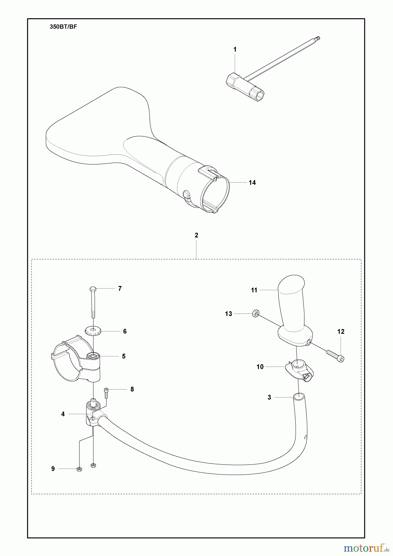 Husqvarna Bläser / Sauger / Häcksler / Mulchgeräte 350 BT - Husqvarna Backpack Blower (2009-03 & After) Accessories