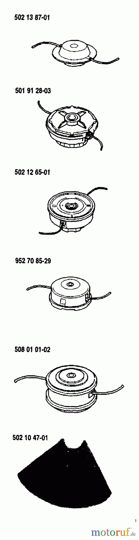 Husqvarna Zubehör Husqvarna Clearing Saw Accessories (1990-01 & After) Nylon Cordheads