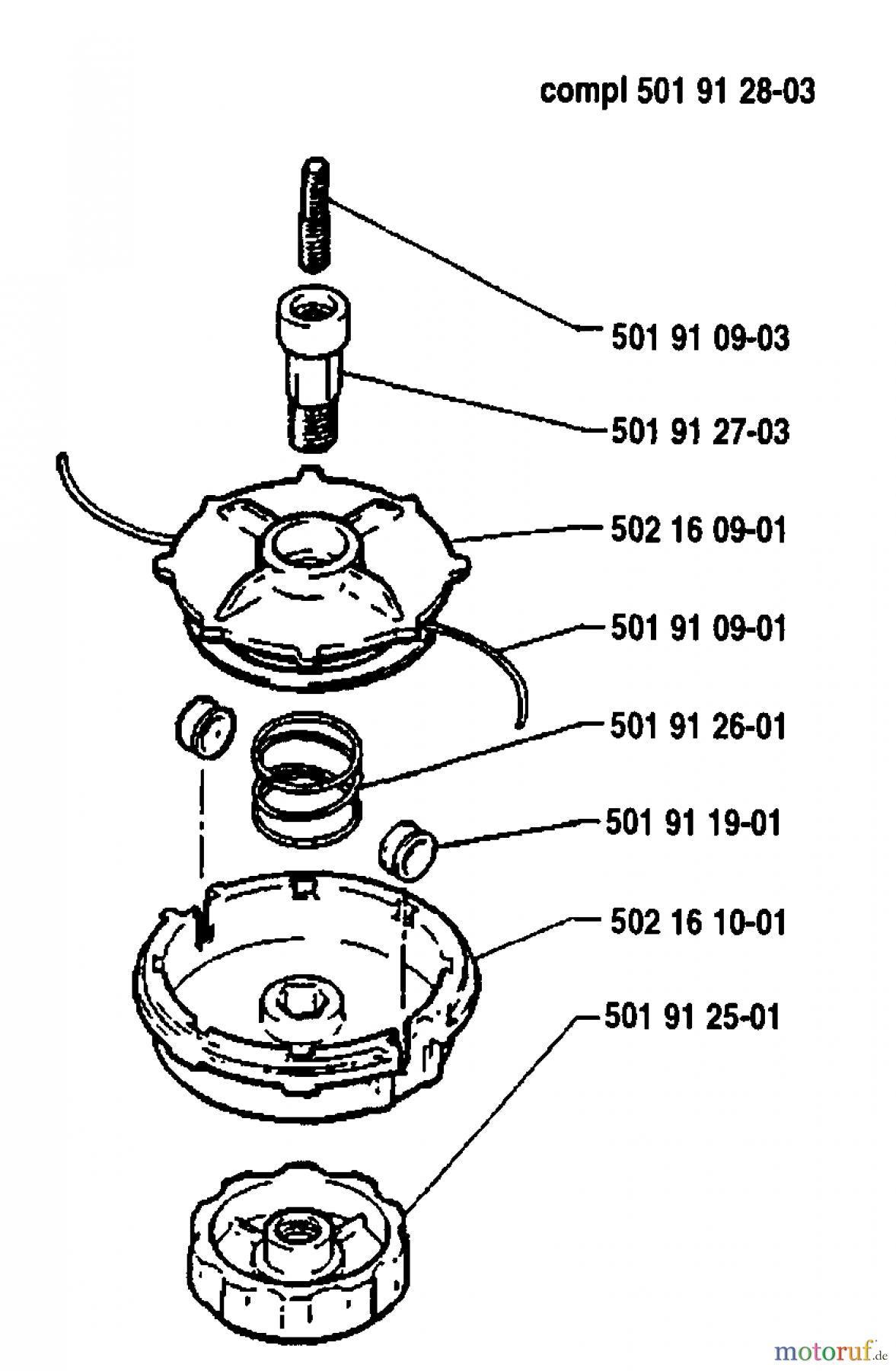 Husqvarna Zubehör Husqvarna Clearing Saw Accessories (1990-01 & After) Nylon Cordheads (Trimmy H)