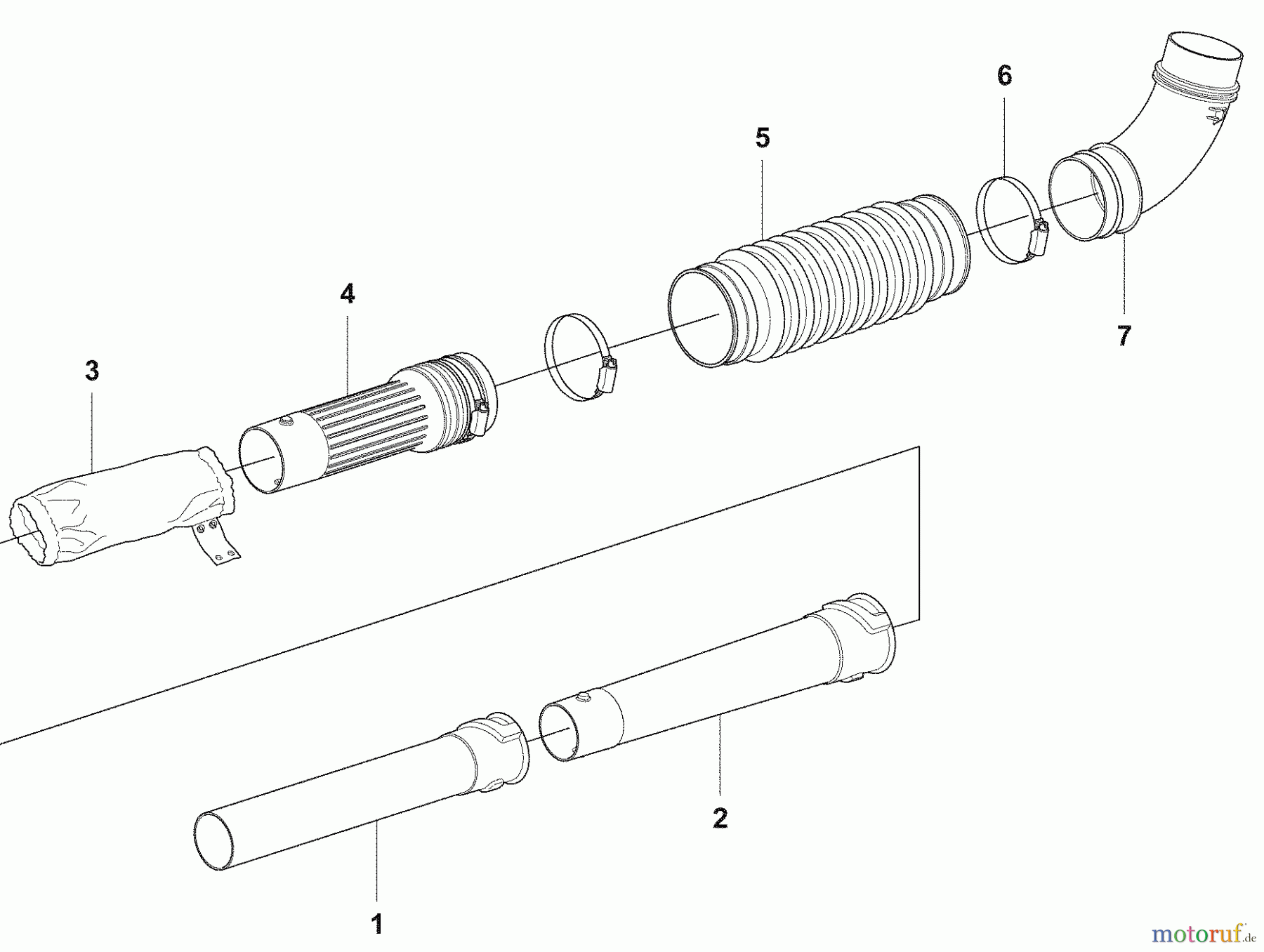 Husqvarna Bläser / Sauger / Häcksler / Mulchgeräte 356 BF X-Series - Husqvarna Backpack Blower (2009-07 & After) Blower Tubes