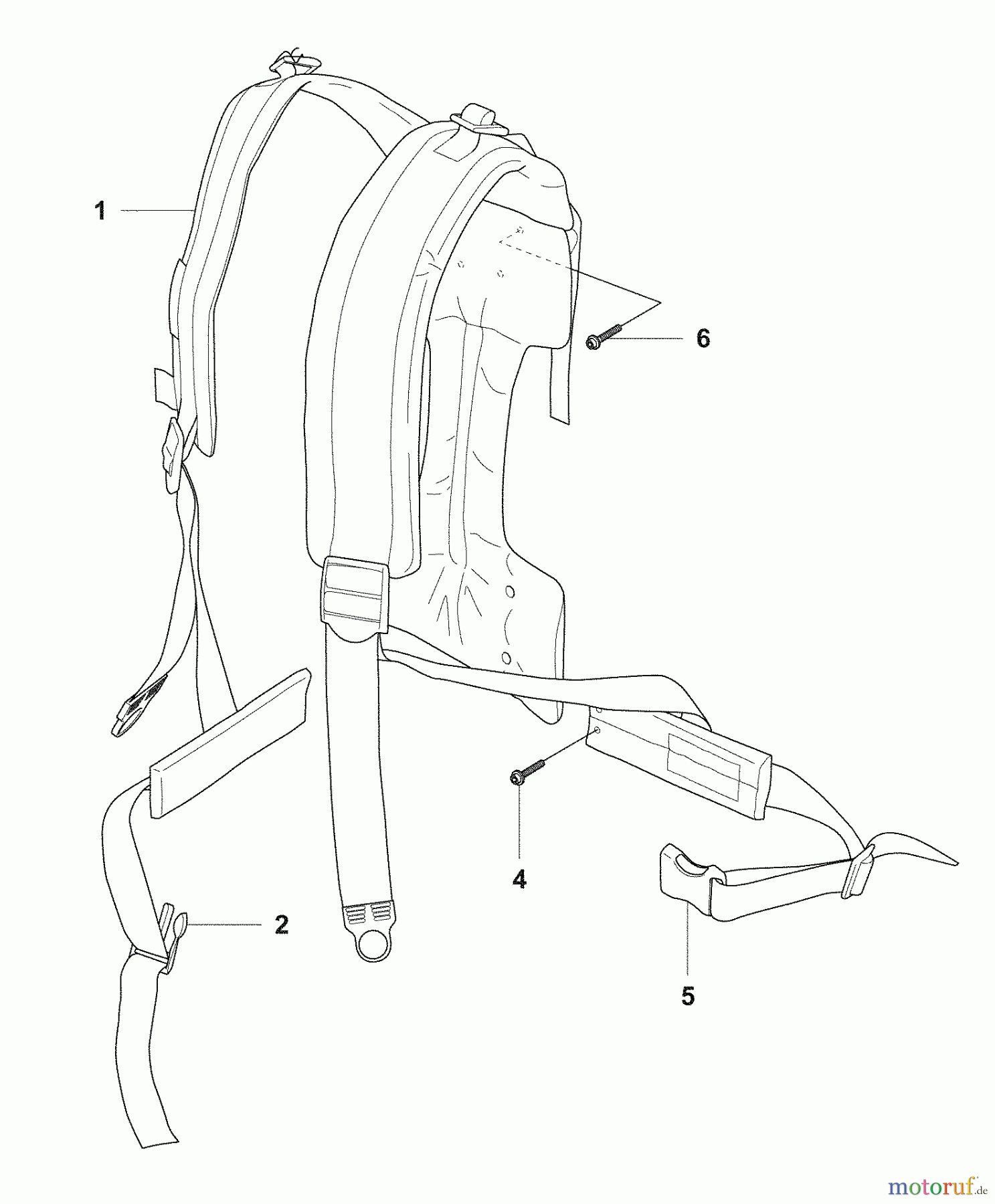 Husqvarna Bläser / Sauger / Häcksler / Mulchgeräte 356 BF X-Series - Husqvarna Backpack Blower (2009-07 & After) Harness