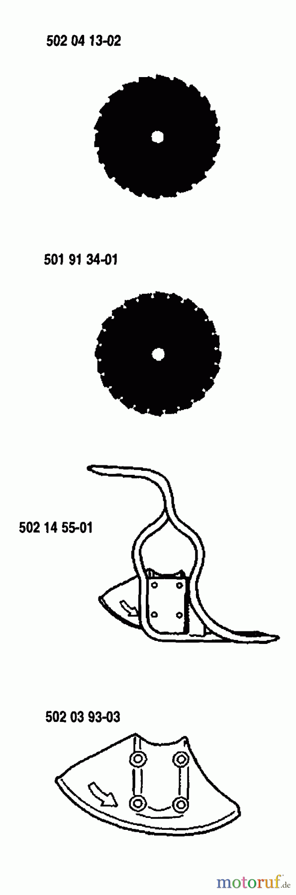Husqvarna Zubehör Husqvarna Clearing Saw Accessories (1990-01 & After) Saw Blades 200 mm - 8 In.