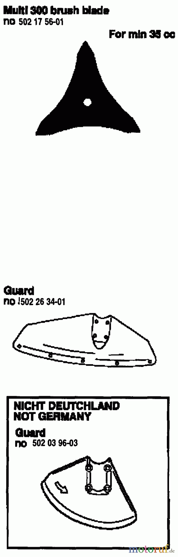 Husqvarna Zubehör Husqvarna Clearing Saw Accessories (1991-04 & After) Brush Blades 300 mm-12
