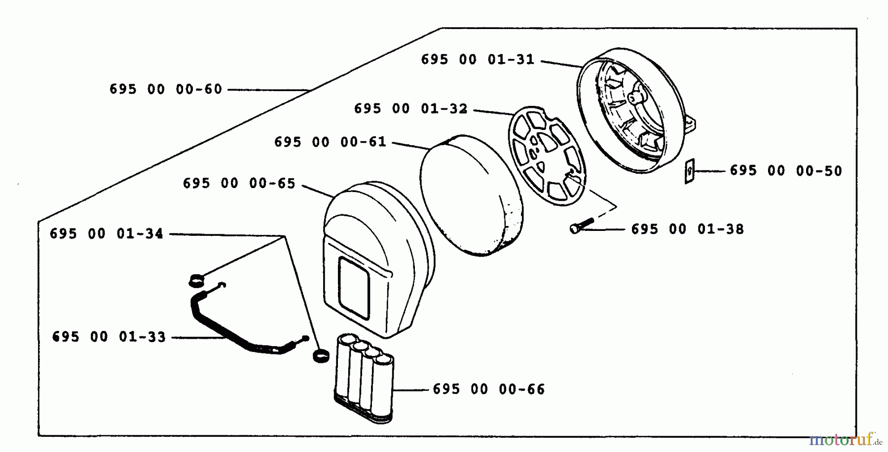 Husqvarna Bläser / Sauger / Häcksler / Mulchgeräte 40 B - Husqvarna Backpack Blower (1991-12 & After) Air Filter Assy.