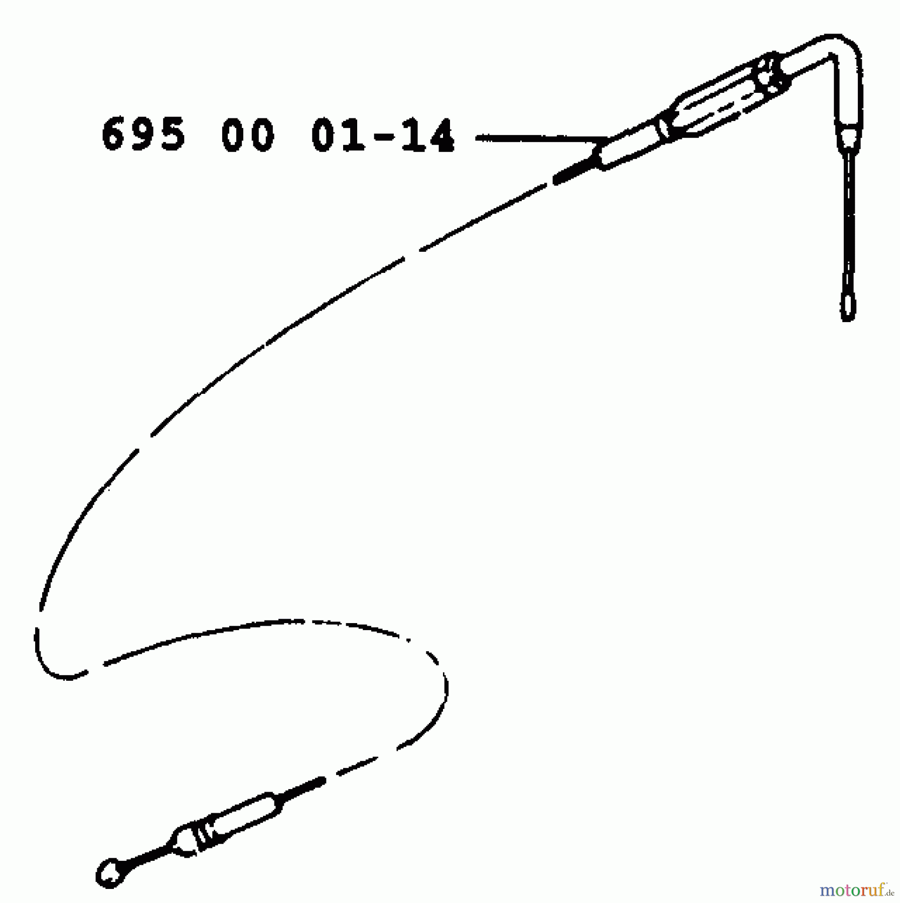 Husqvarna Bläser / Sauger / Häcksler / Mulchgeräte 40 B - Husqvarna Backpack Blower (1991-12 & After) Throttle Cable
