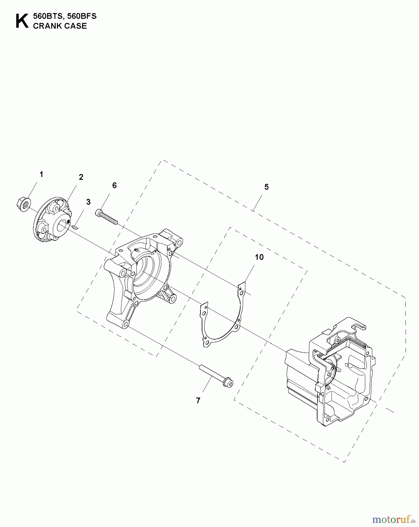 Husqvarna Bläser / Sauger / Häcksler / Mulchgeräte 560 BFS - Husqvarna Backpack Blower (2011-10 & After) CRANKCASE