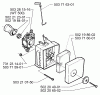 Husqvarna 225 AI 25 - Ice Auger (2008-04 & After) Ersatzteile Air Filter/Carburetor
