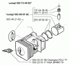 Husqvarna 225 AI 25 - Ice Auger (2008-04 & After) Ersatzteile Piston/Cylinder