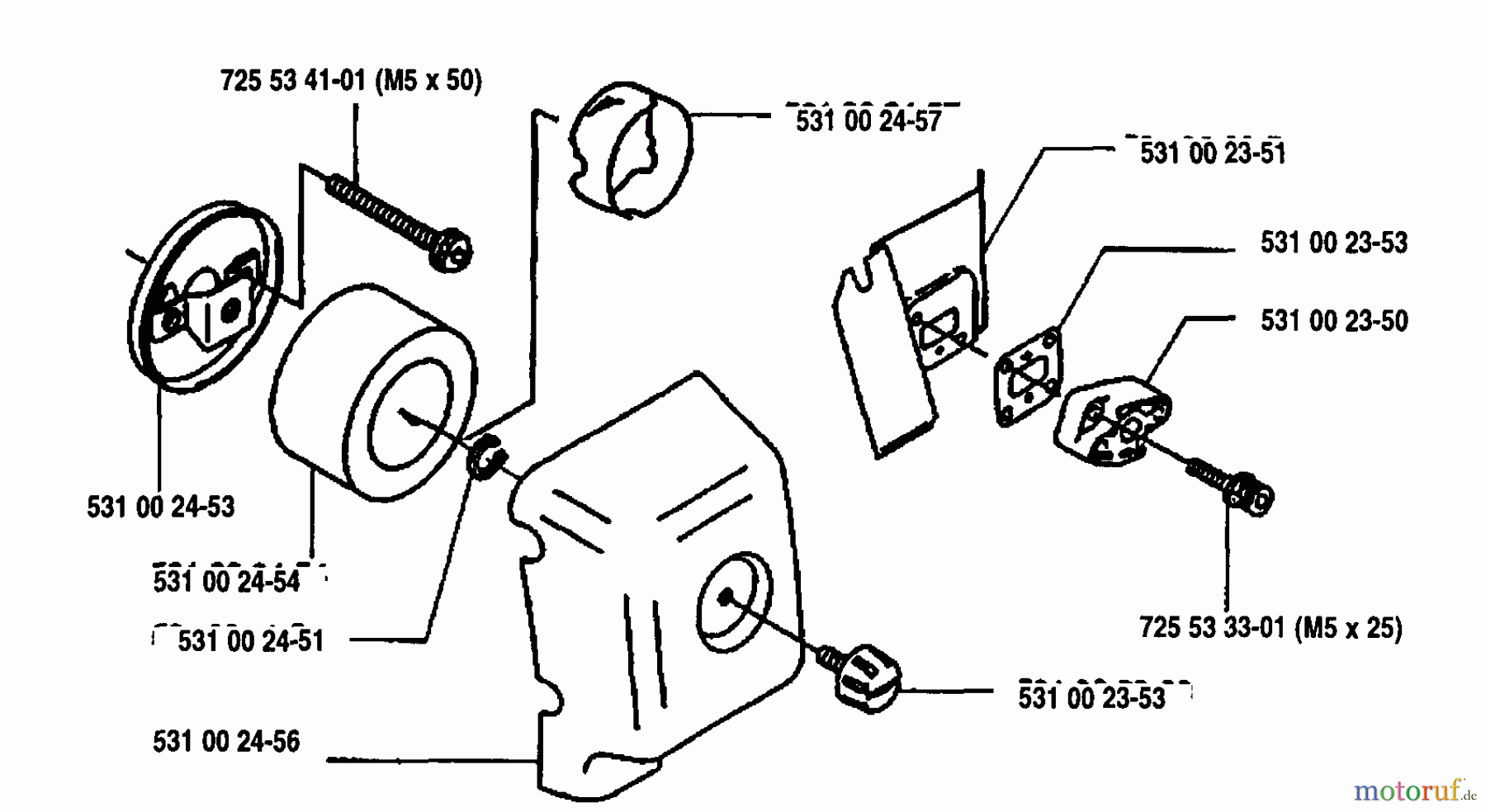  Husqvarna Kantenschneider 125 E - Husqvarna Handheld Edger (1993-04 to 2005-08) Air Filter