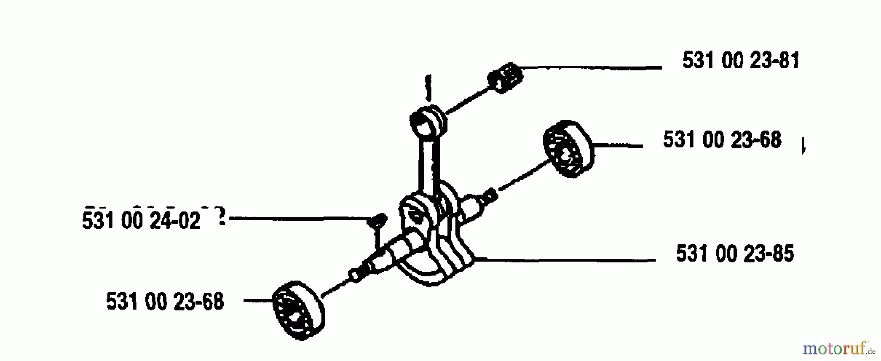 Husqvarna Kantenschneider 125 E - Husqvarna Handheld Edger (1993-04 to 2005-08) Crankshaft