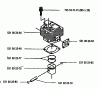 Husqvarna 125 E - Handheld Edger (1993-04 to 2005-08) Ersatzteile Piston/Cylinder