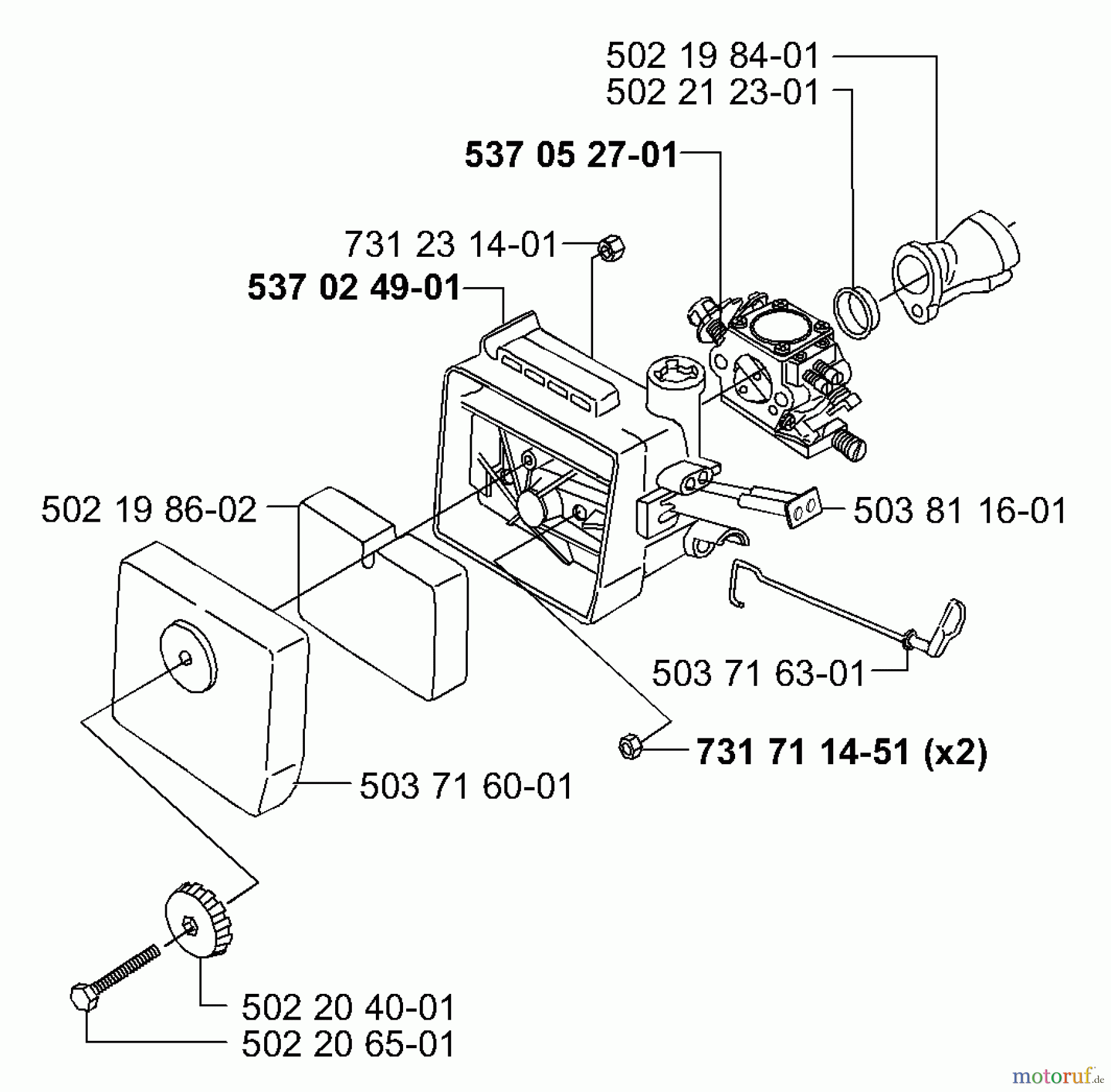 Husqvarna Kantenschneider 225 E - Husqvarna Handheld Edger (2000-10 & After) Air Filter