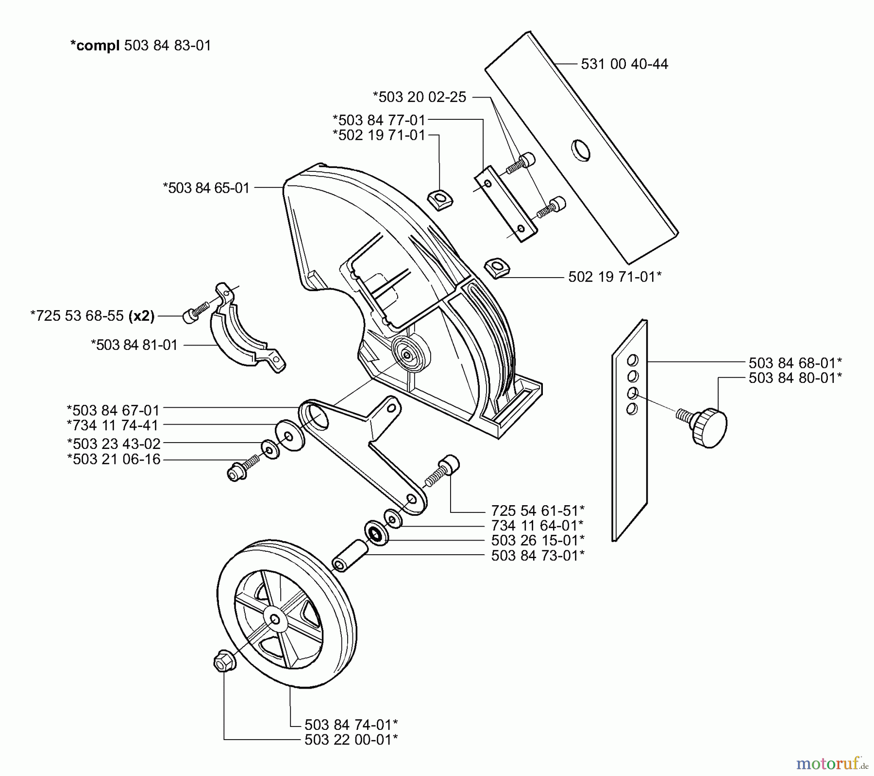 Husqvarna Kantenschneider 225 E - Husqvarna Handheld Edger (2000-10 & After) Edger Assy./Curb Hopper