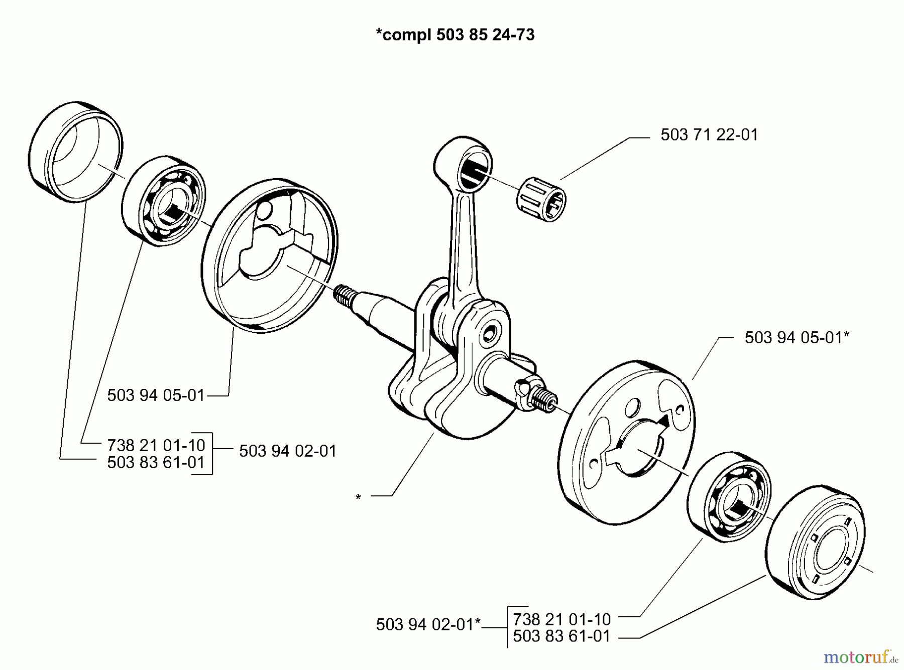 Husqvarna Kantenschneider 322 E - Husqvarna Handheld Edger (1999-10 to 2000-12) Crankshaft