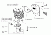Husqvarna 325 EX - Handheld Edger (1999-10 to 2000-12) Ersatzteile Piston/Cylinder/Muffler