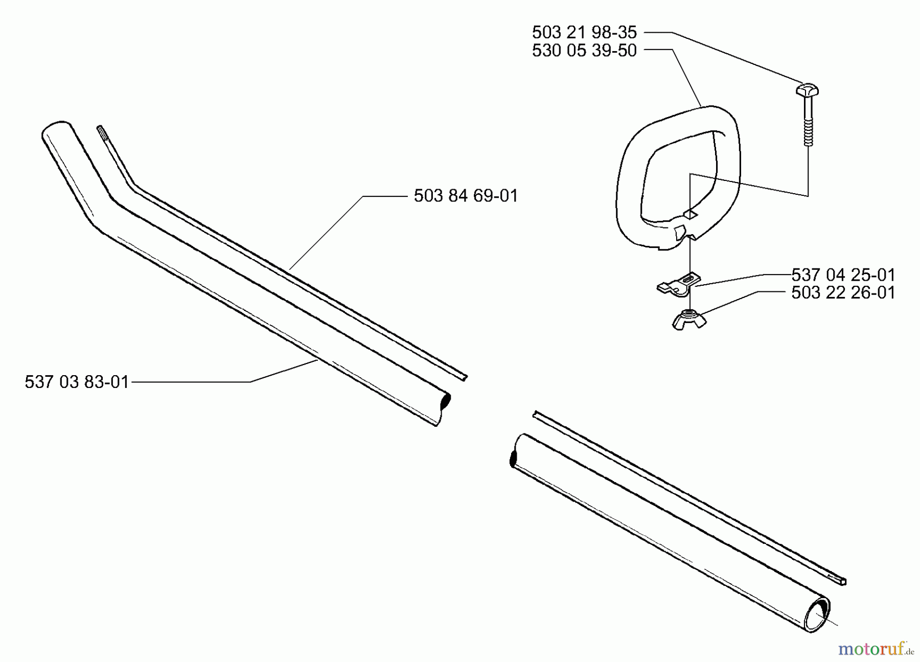 Husqvarna Kantenschneider 325 EX - Husqvarna Handheld Edger (1999-10 to 2000-12) Shaft/Tube/Handle
