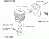 Husqvarna 325 EX - Handheld Edger (2001-01 to 2006-03) Ersatzteile Piston Cylinder/Muffler