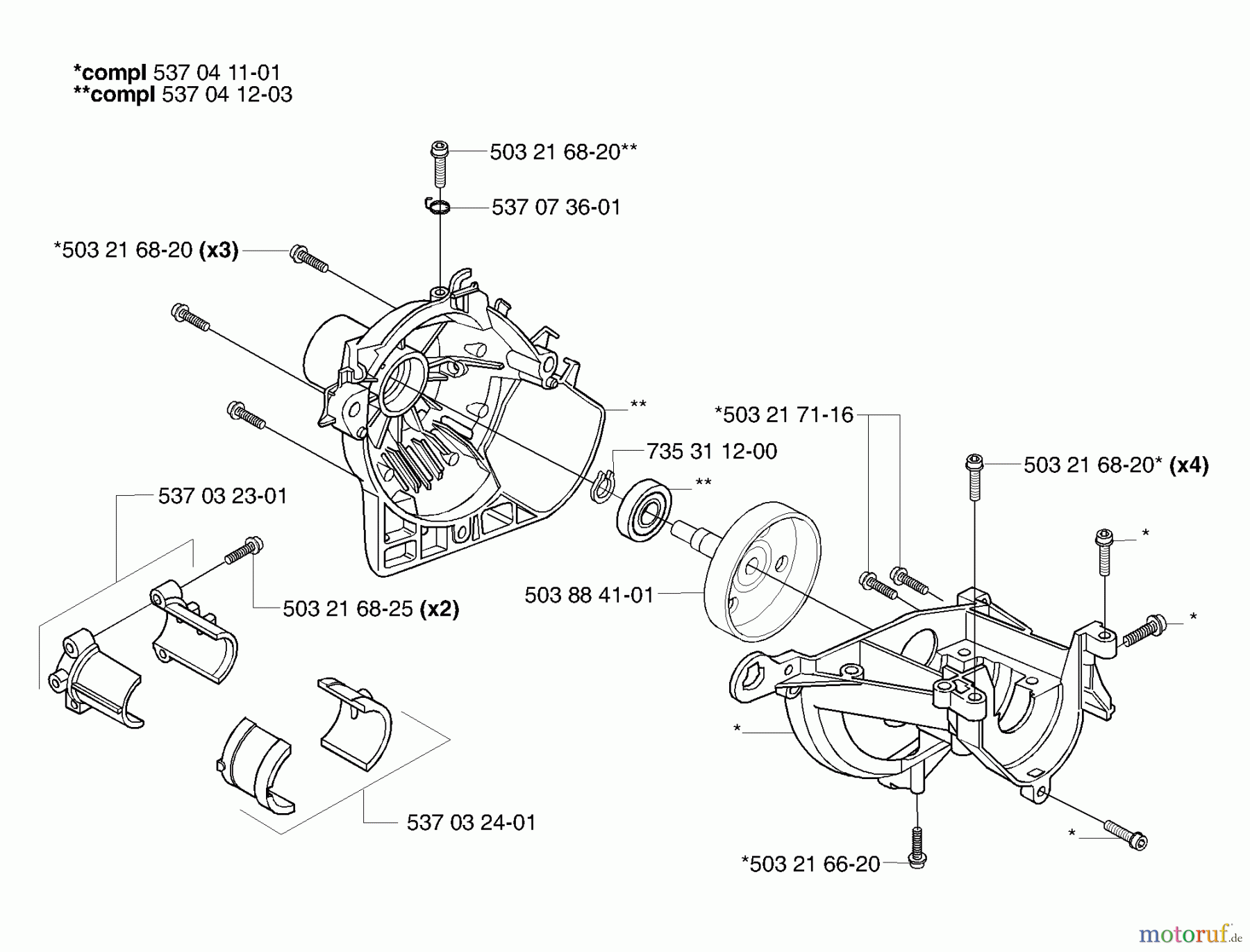 Husqvarna Zubehör Husqvarna Handheld Edger Attachment for 325 EX (2006-04 & After) Crankcase