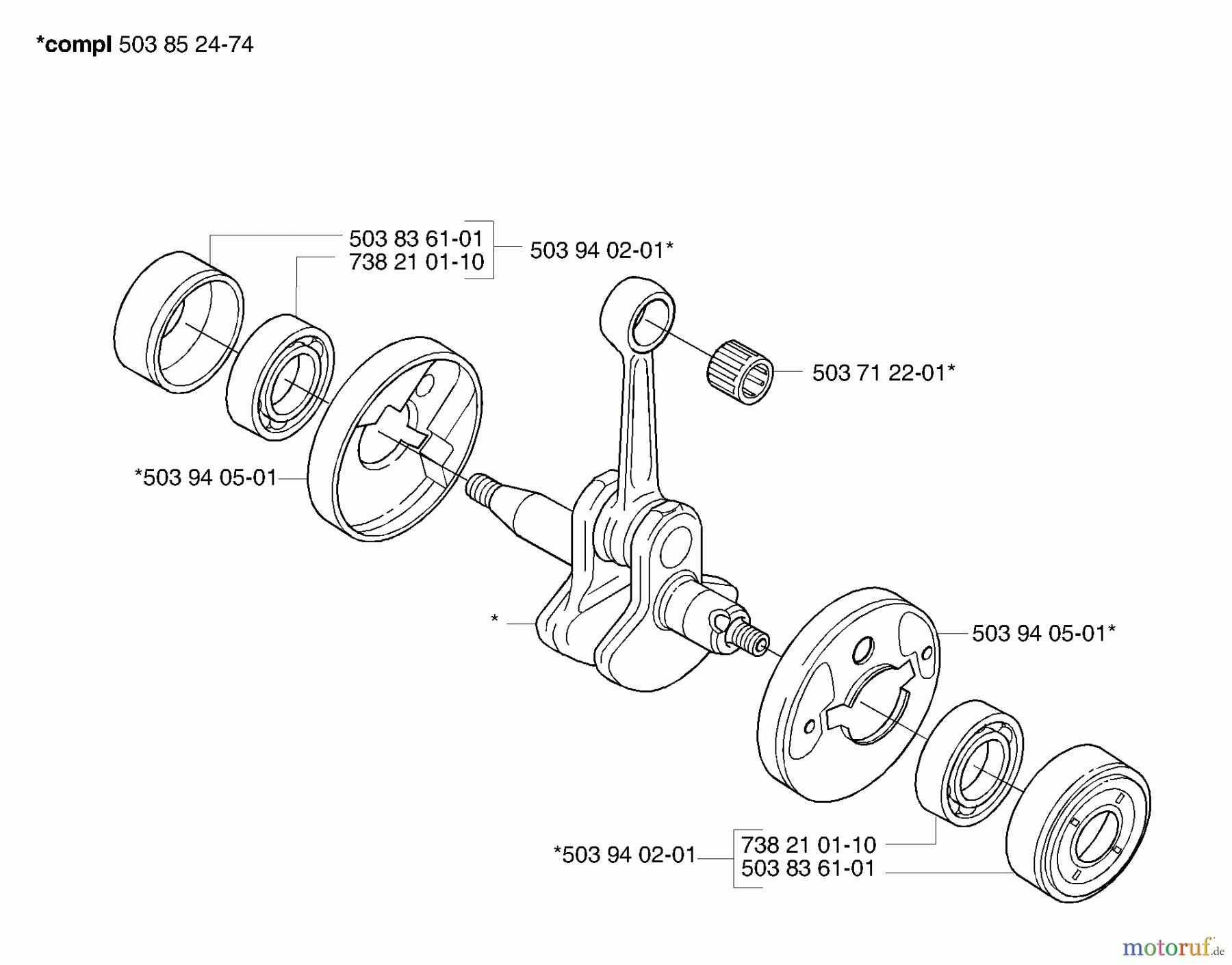 Husqvarna Zubehör Husqvarna Handheld Edger Attachment for 325 EX (2006-04 & After) Crankshaft