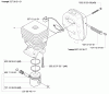 Husqvarna 326 EX - Handheld Edger (E-TECH 2) (2002-02 & After) Ersatzteile Piston / Cylinder / Muffler