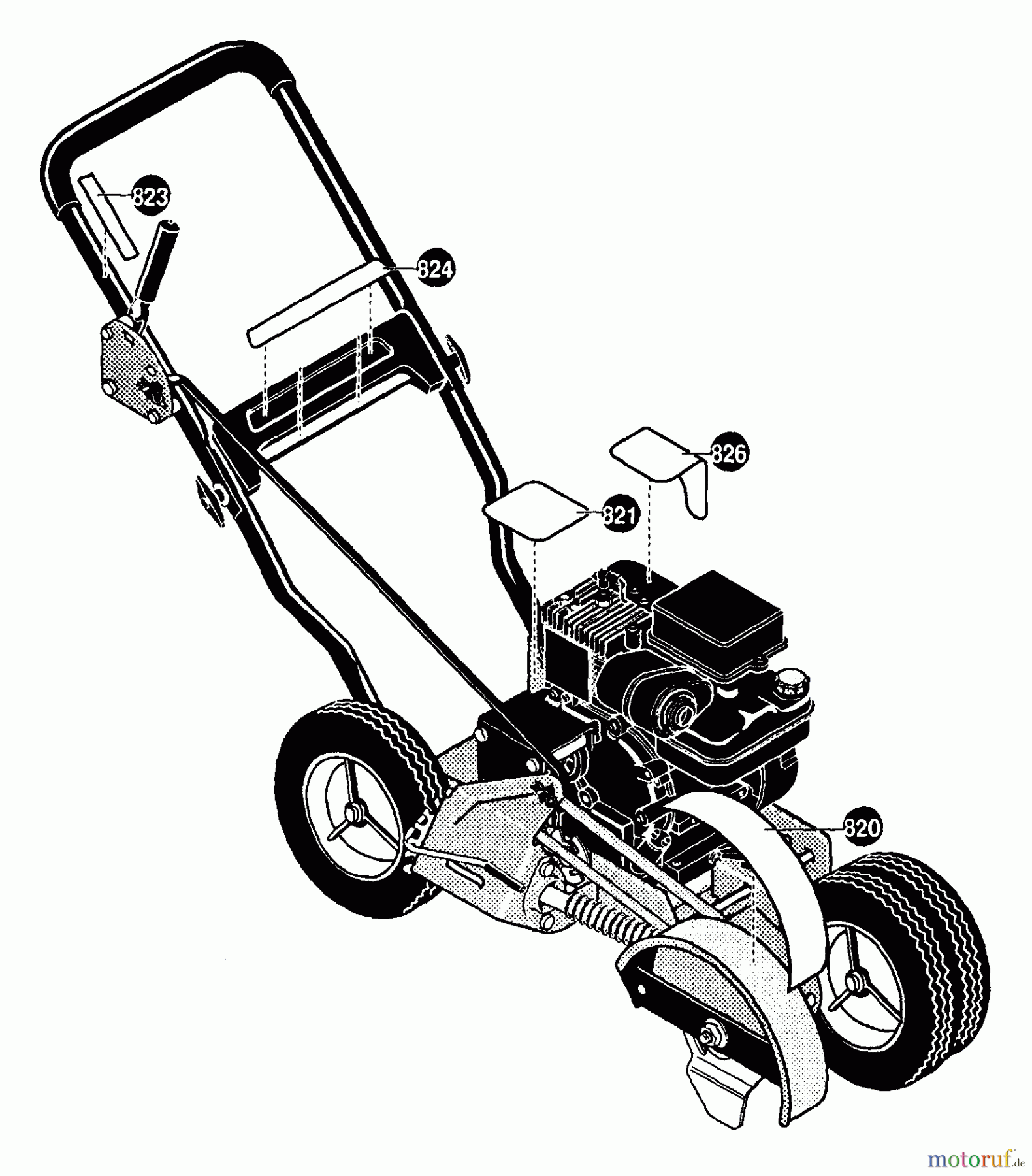 Husqvarna Kantenschneider LE 309 - Husqvarna Walk-Behind Edger (1996-01 & After) Decals