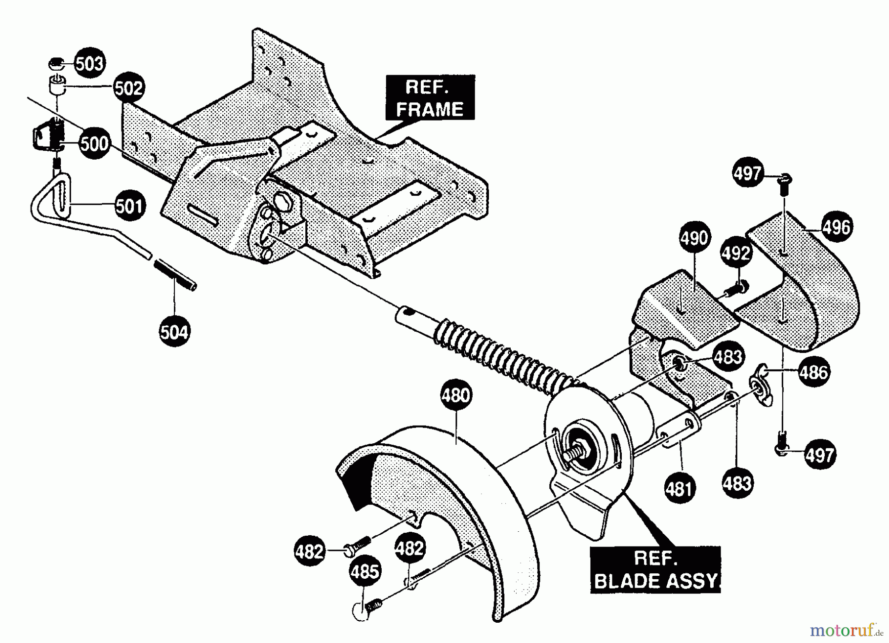 Husqvarna Kantenschneider LE 309 - Husqvarna Walk-Behind Edger (1996-01 & After) Guard Assembly