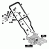 Husqvarna LE 309 - Walk-Behind Edger (1996-01 & After) Ersatzteile Handle Assembly