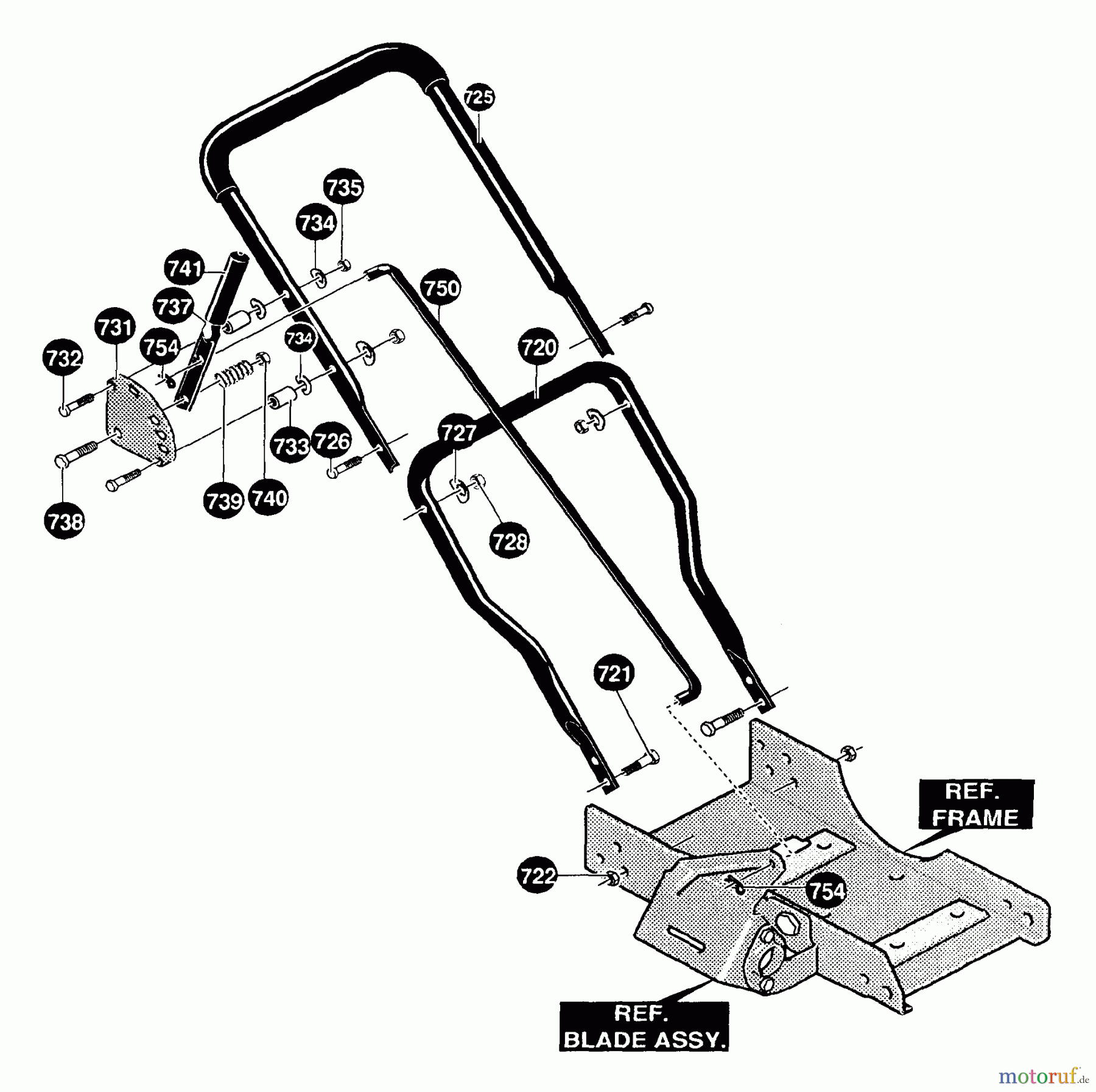 Husqvarna Kantenschneider LE 309 - Husqvarna Walk-Behind Edger (1996-01 & After) Handle Assembly