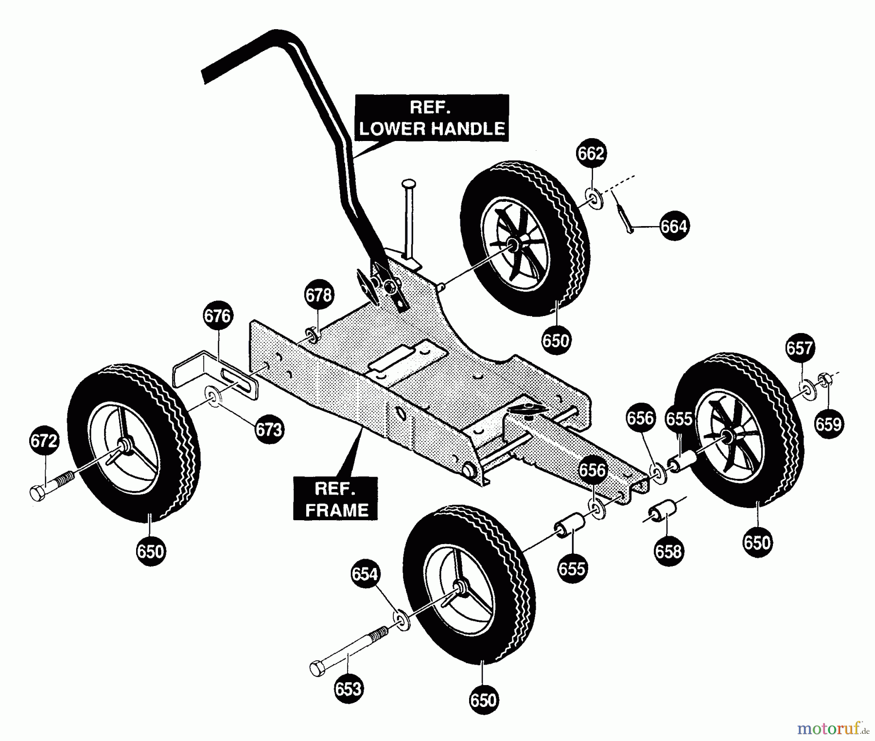 Husqvarna Kantenschneider LE 309 - Husqvarna Walk-Behind Edger (1996-01 & After) Tires W/Scraper Assembly