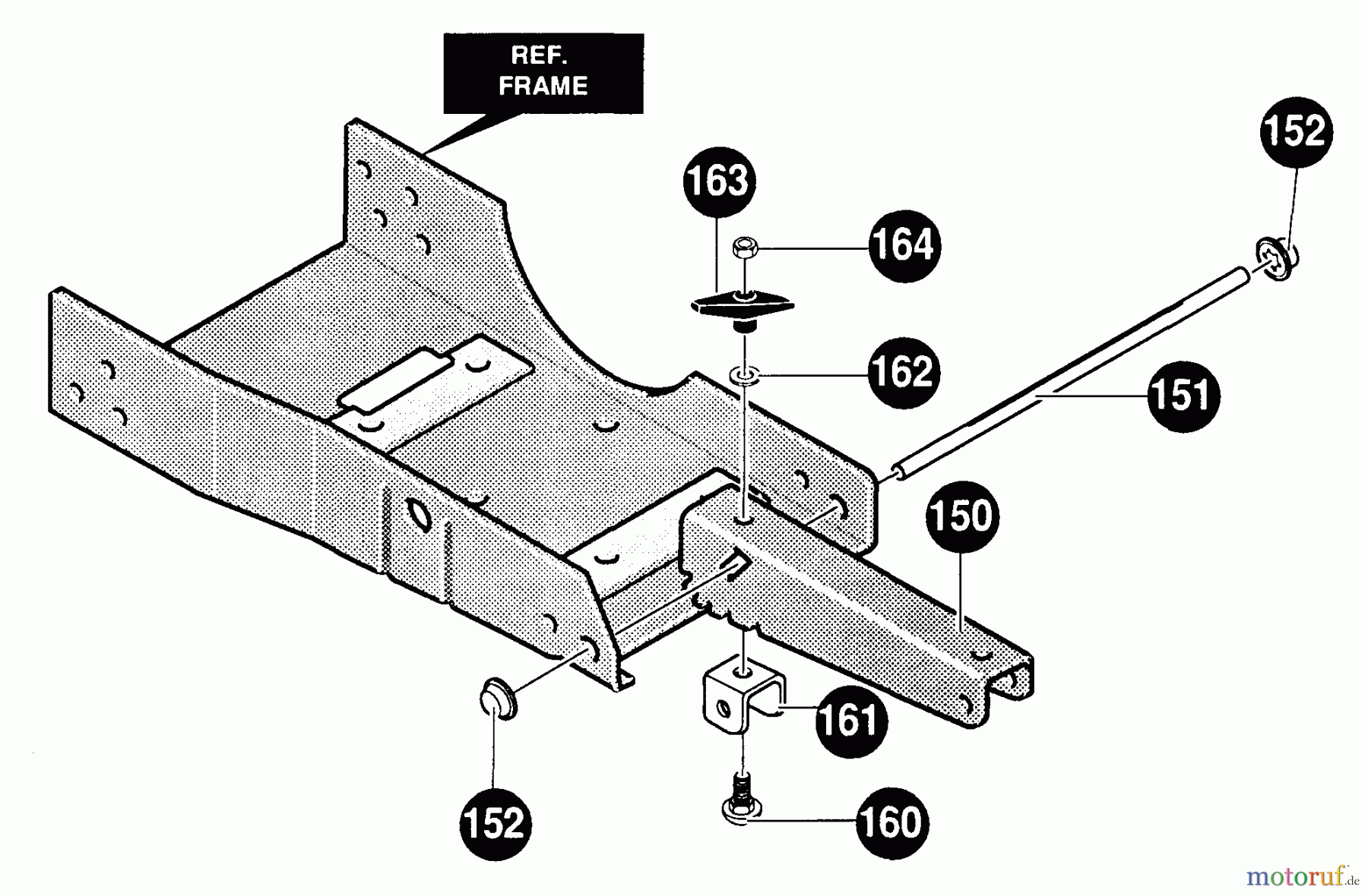 Husqvarna Kantenschneider LE 309 - Husqvarna Walk-Behind Edger (1996-01 & After) Wheel Bracket Channel Assembly
