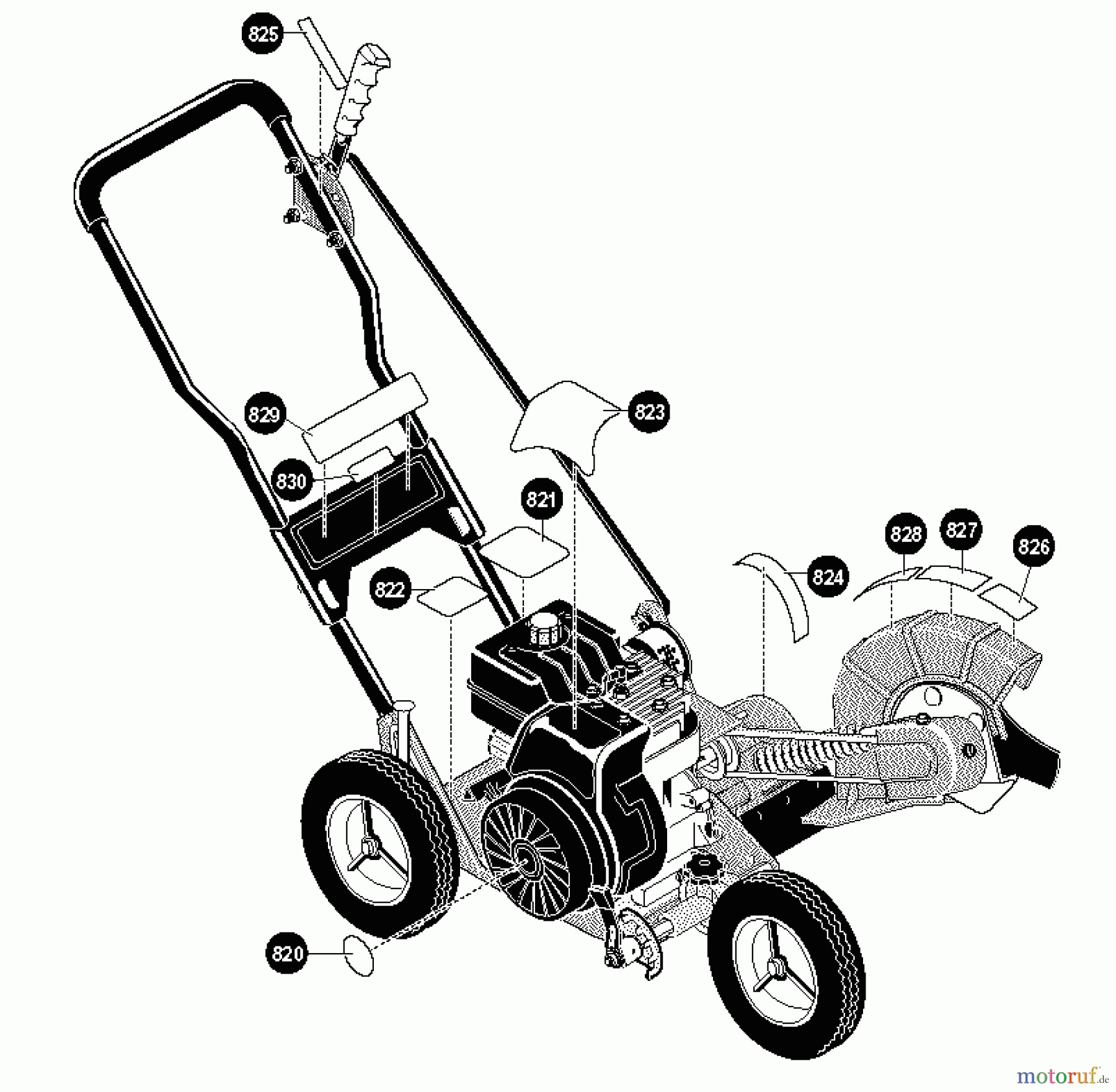 Husqvarna Kantenschneider LE 359 - Husqvarna Walk-Behind Edger (1996-11 to 1998-01) Decals