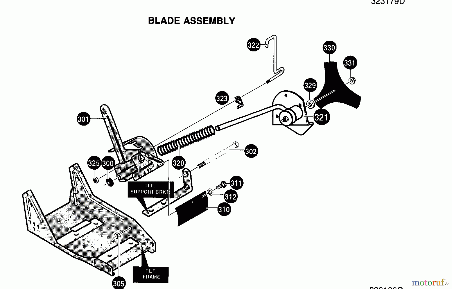 Husqvarna Kantenschneider LE 389 - Husqvarna Walk-Behind Edger (1996-11 to 2002-12) Blade Assembly