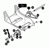 Husqvarna LE 389 - Walk-Behind Edger (1996-11 to 2002-12) Ersatzteile Front Wheel Bracket Assembly