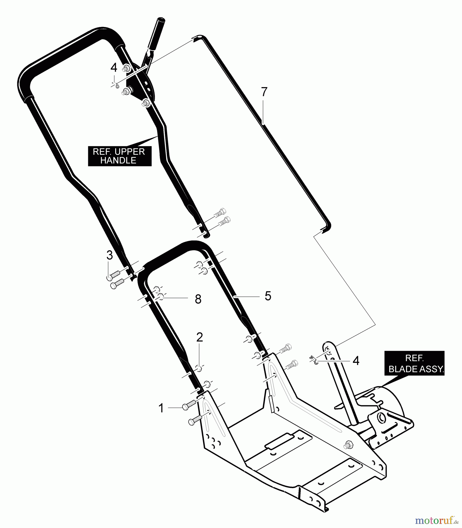 Husqvarna Kantenschneider LE 389 - Husqvarna Walk-Behind Edger (2003-01 to 2006-03) Lower Handle