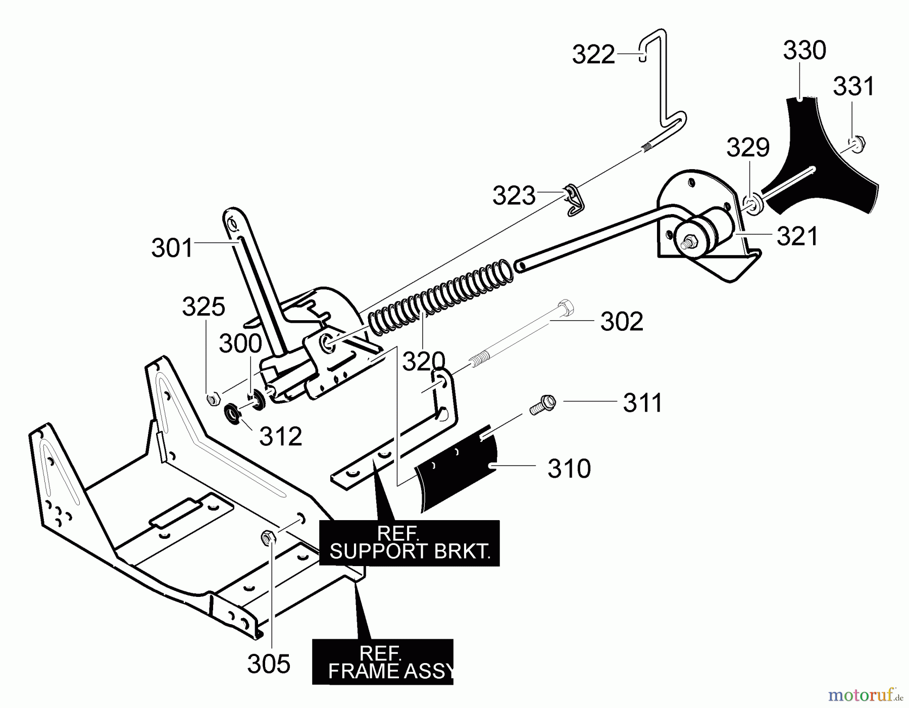 Husqvarna Kantenschneider LE 389 - Husqvarna Walk-Behind Edger (2003-01 to 2006-03) Quill/Blade