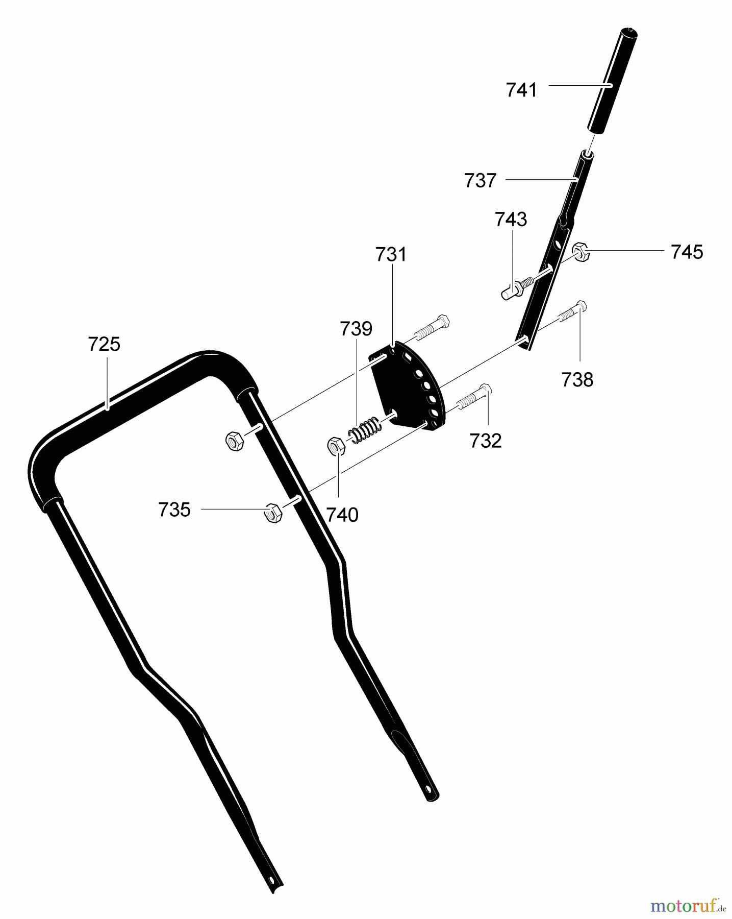 Husqvarna Kantenschneider LE 389 - Husqvarna Walk-Behind Edger (2003-01 to 2006-03) Top Handle
