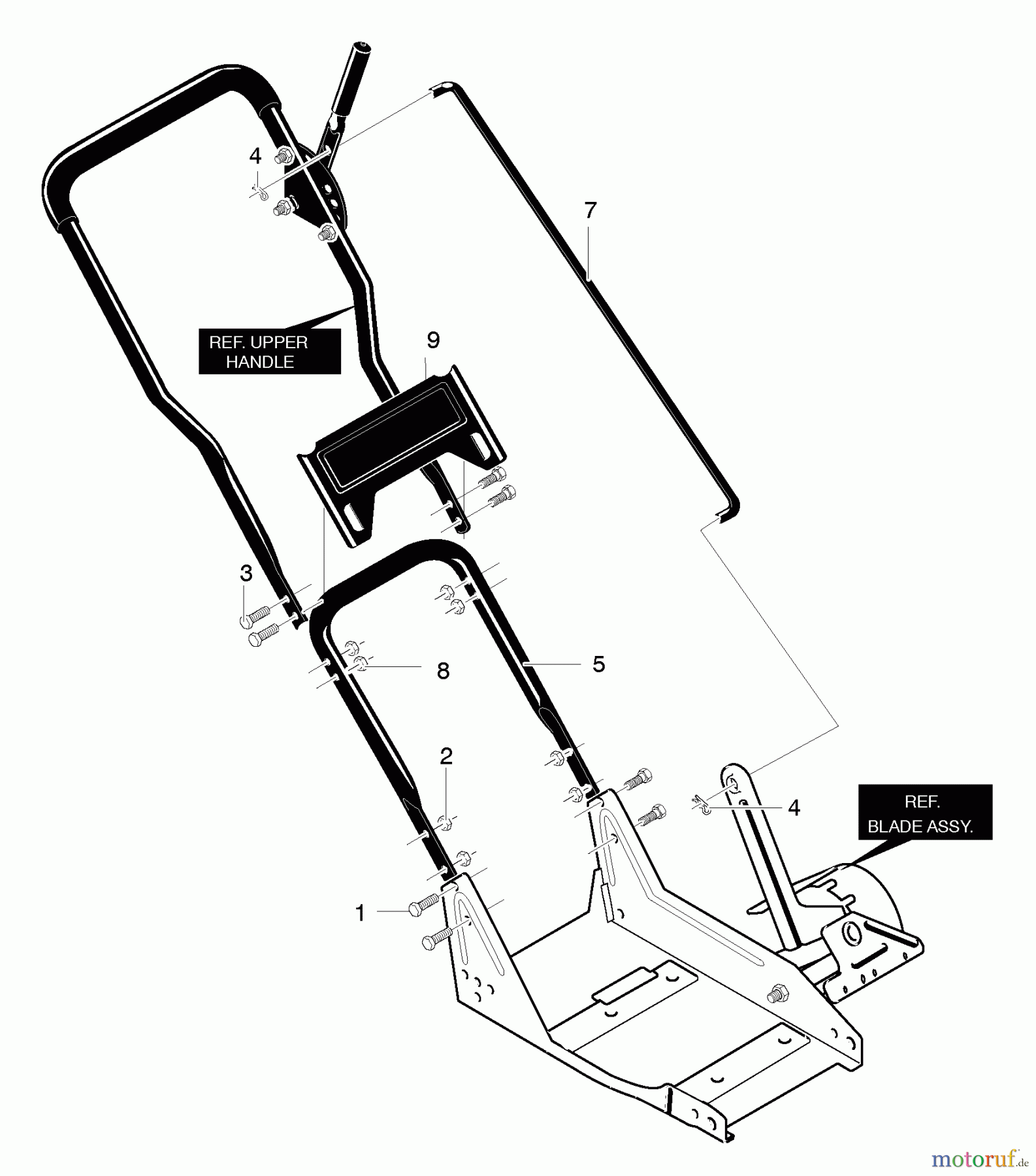 Husqvarna Kantenschneider LE 389 - Husqvarna Walk-Behind Edger (2006-04 & After) Handle Assembly