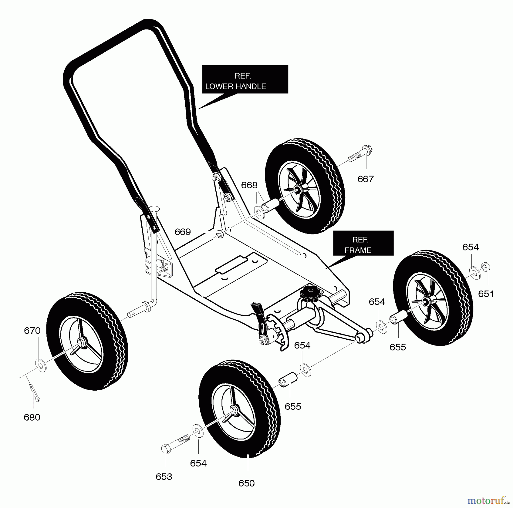 Husqvarna Kantenschneider LE 389 - Husqvarna Walk-Behind Edger (2006-04 & After) Wheel Assembly